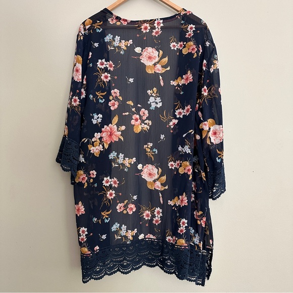 Rewind 1x Sheer Floral Duster - Picture 6 of 7